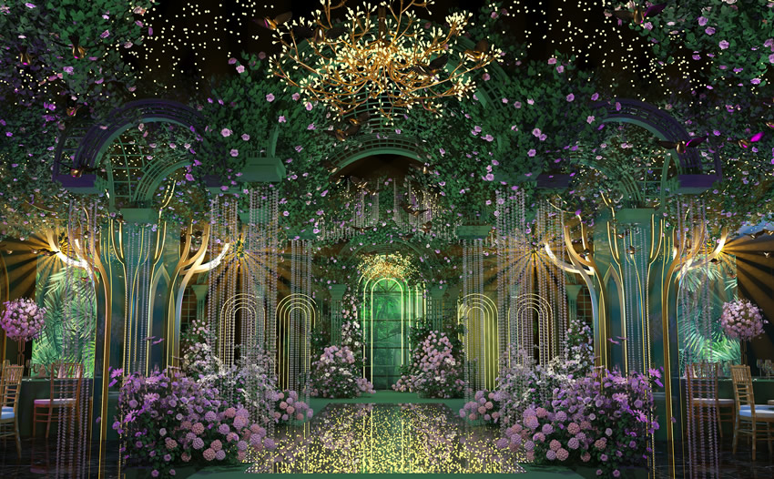 老街街道奇妙森林婚礼堂效果展示